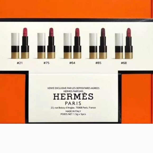 NIB Exquisite Hermes Set of 5 Lipsticks. Amazing GIFT - Picture 3 of 8